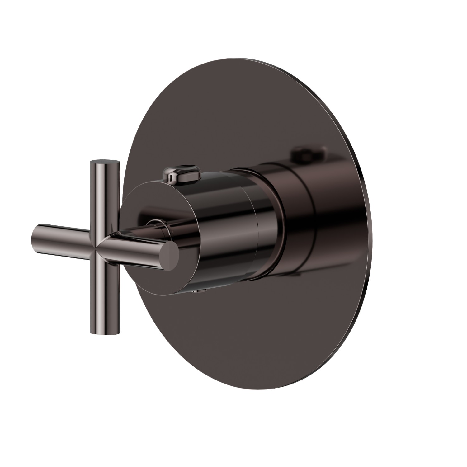 Thermostatischer einbaumischer, kombinierbar mit absperrventil - oberfläche PVD Gun Metal