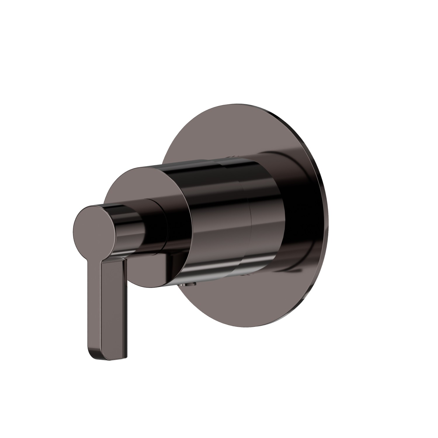 Rubinetto d’arresto. Parte esterna. Ø70.  - finitura PVD Gun Metal