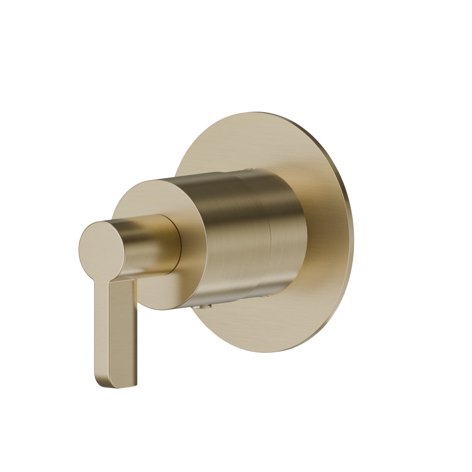 Rubinetto d’arresto. Parte esterna. Ø70.  - finitura PVD Brushed Pale Gold
