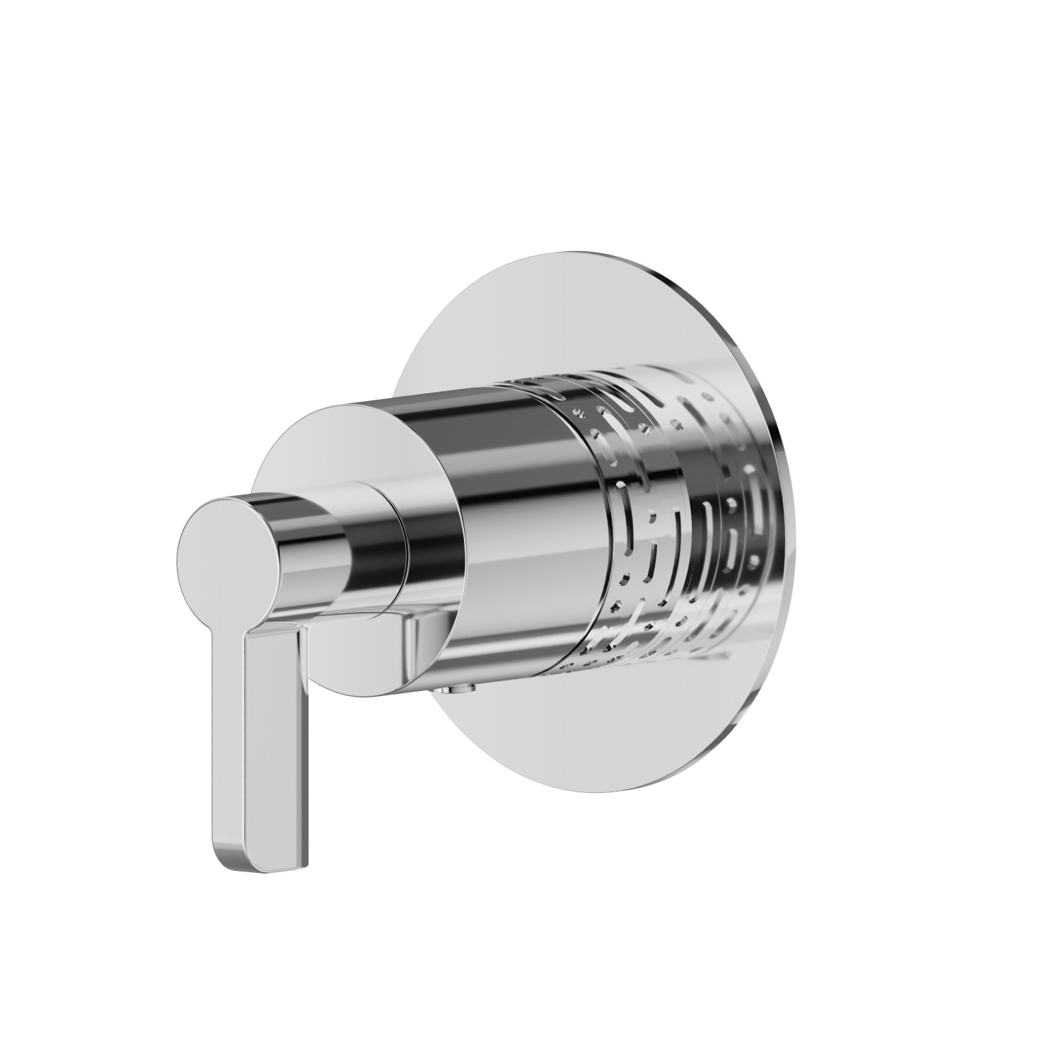 Robinet d’arrêt. Façade mural. Ø70. LUXURY - finition Chrome