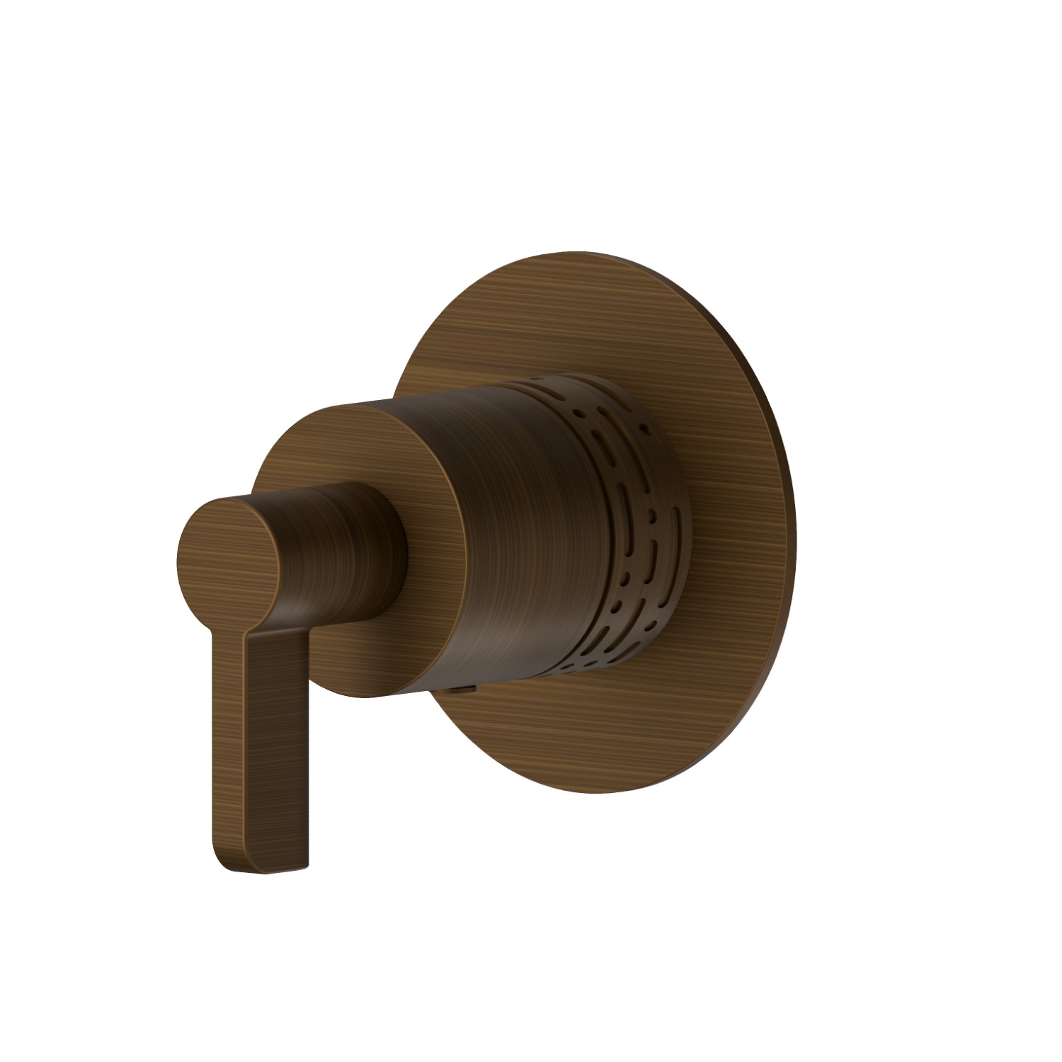 Stop valve. External part. Ø70. LUXURY - finish Groove Bronze