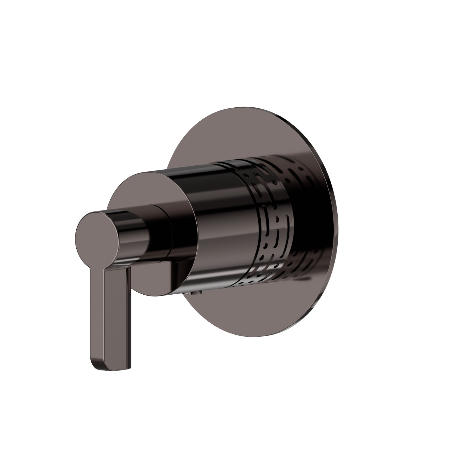 Rubinetto d’arresto. Parte esterna. Ø70. LUXURY - finitura PVD Gun Metal