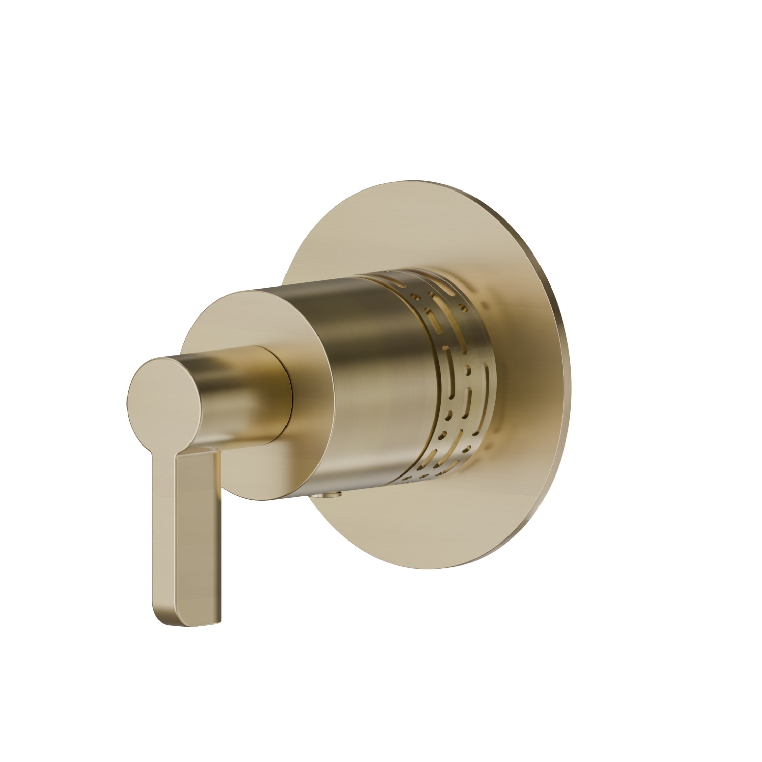 Stop valve. External part. Ø70. LUXURY - finish PVD Brushed Pale Gold