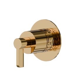 Stop valve. External part. Ø70. LUXURY - finish PVD Glossy Gold