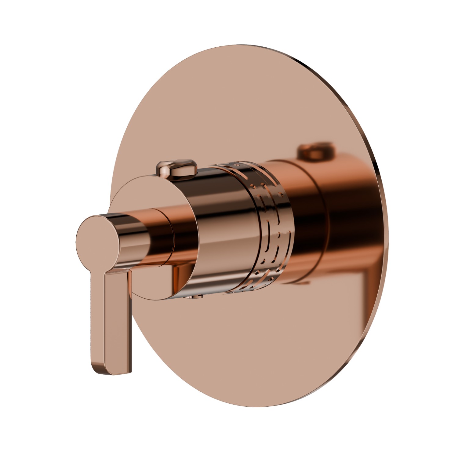 Thermostatischer einbaumischer, kombinierbar mit absperrventil. Ø110. LUXURY - oberfläche PVD Copper Bronze