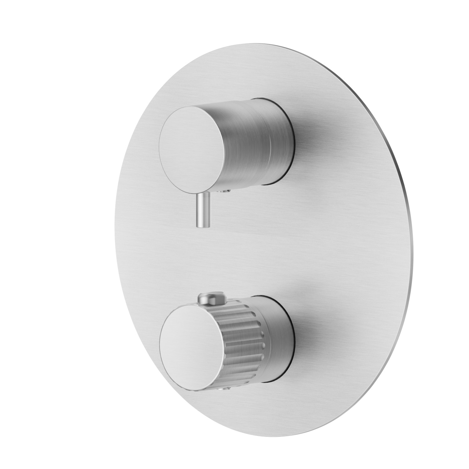 Concealed thermostatic mixer - finish Stainless Steel