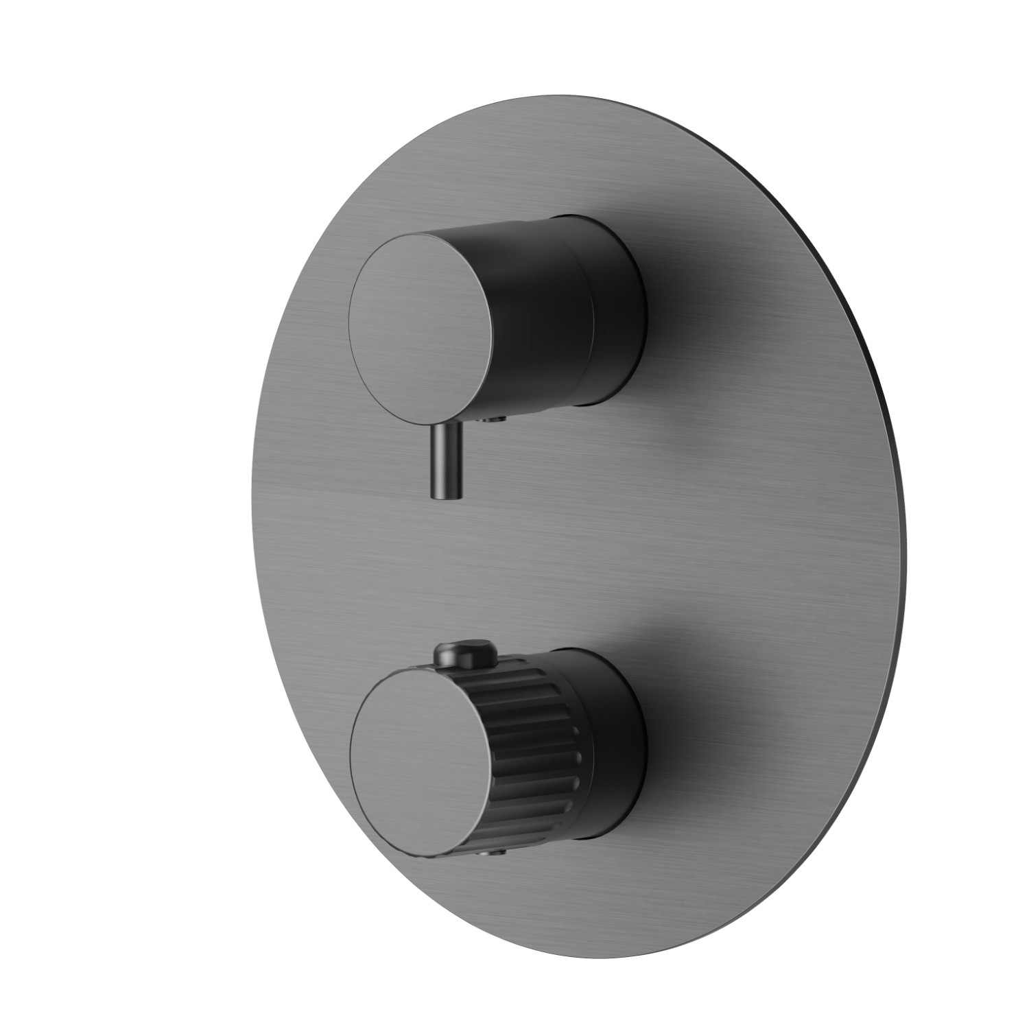 Thermostatischer einbaumischer - oberfläche PVD  Gun Metal gebürstet