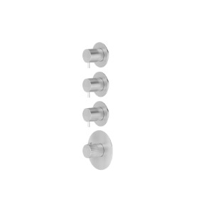 3 ways out concealed thermostatic multifunction selectors - finish Stainless Steel