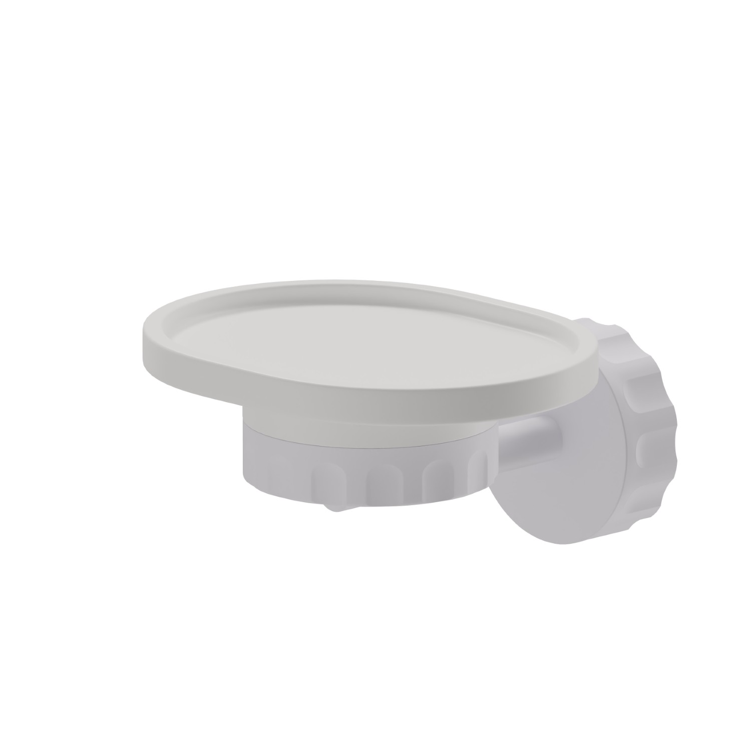 Porta sapone a muro. Resina Bianca - finitura Bianco opaco