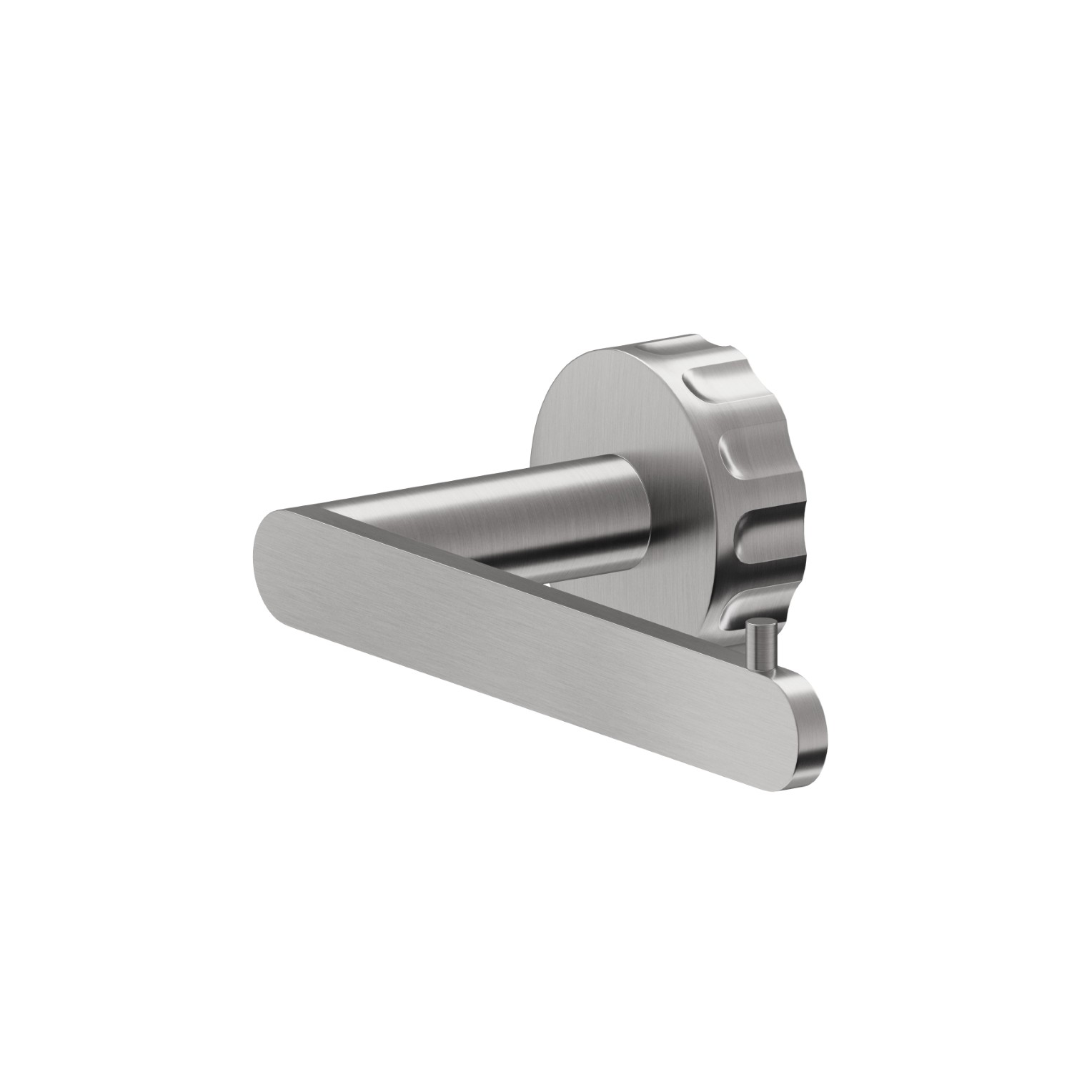 Right-side wall-mounted paper holder - finish PVD Brushed steel