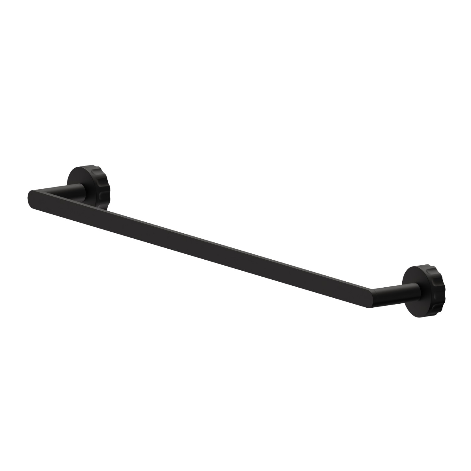 Langer Handtuchhalter, 60 cm - oberfläche  Schwarz matt