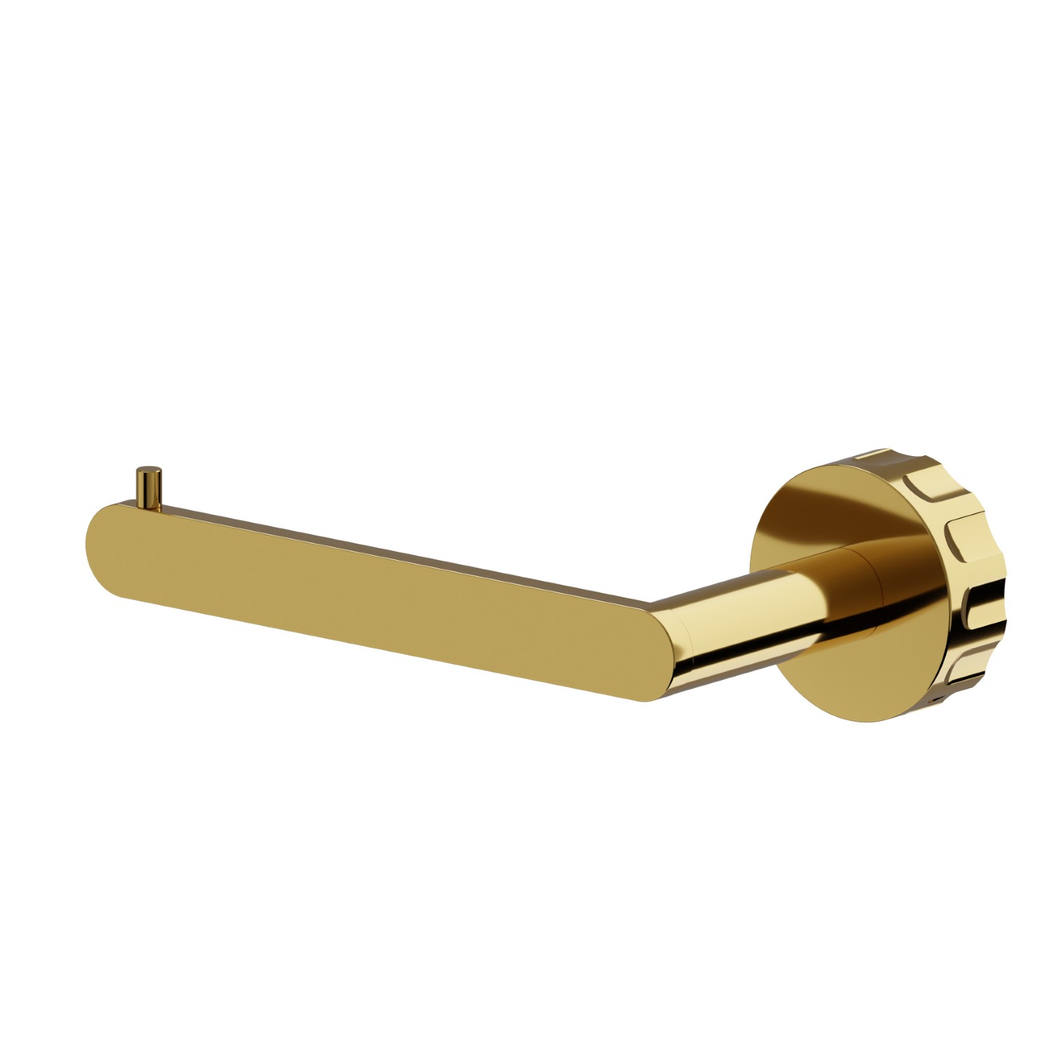 Left-side wall-mounted paper holder - finish PVD Glossy Gold
