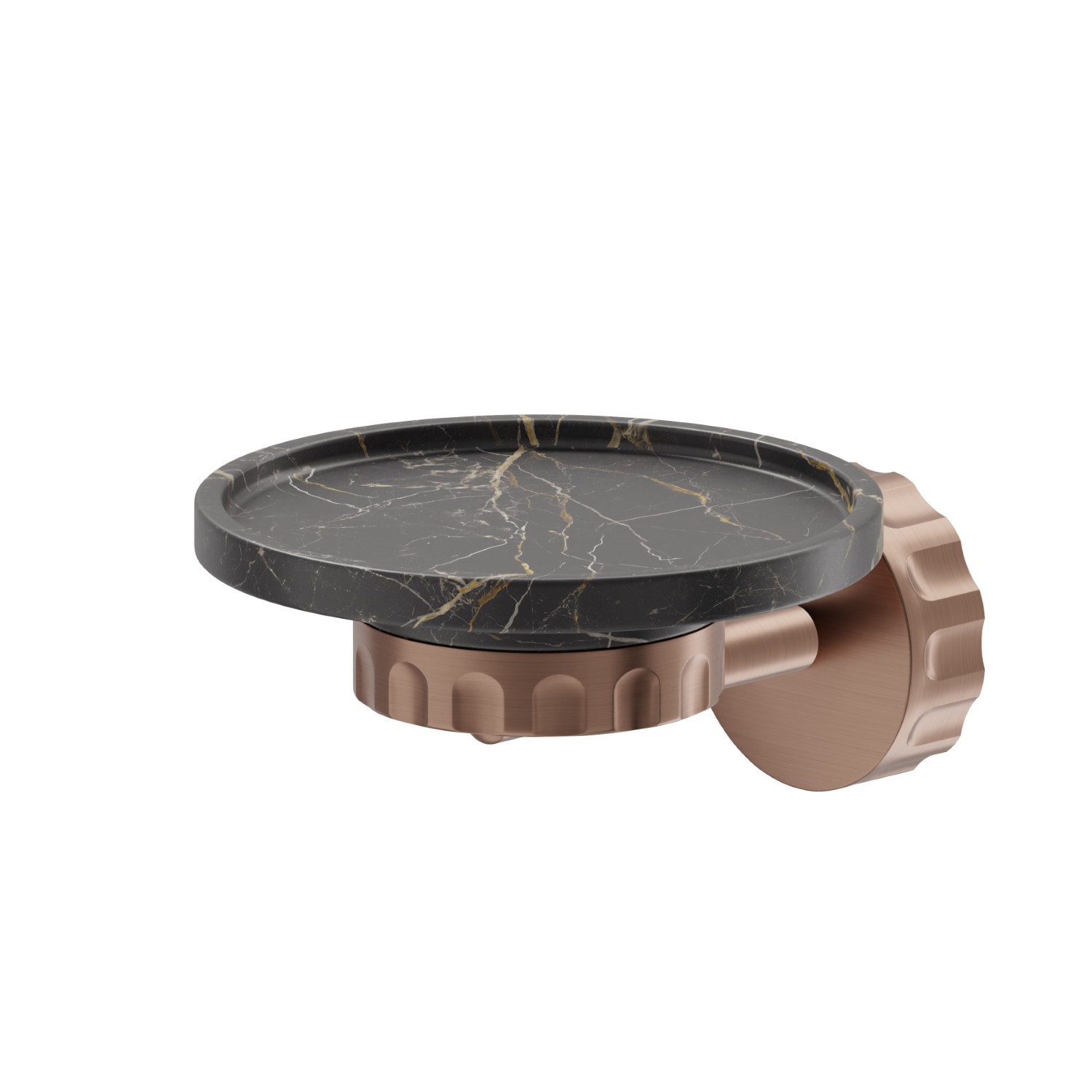 Porta sapone a muro. Marmo Saint Lauren - finitura PVD Brushed Copper Bronze