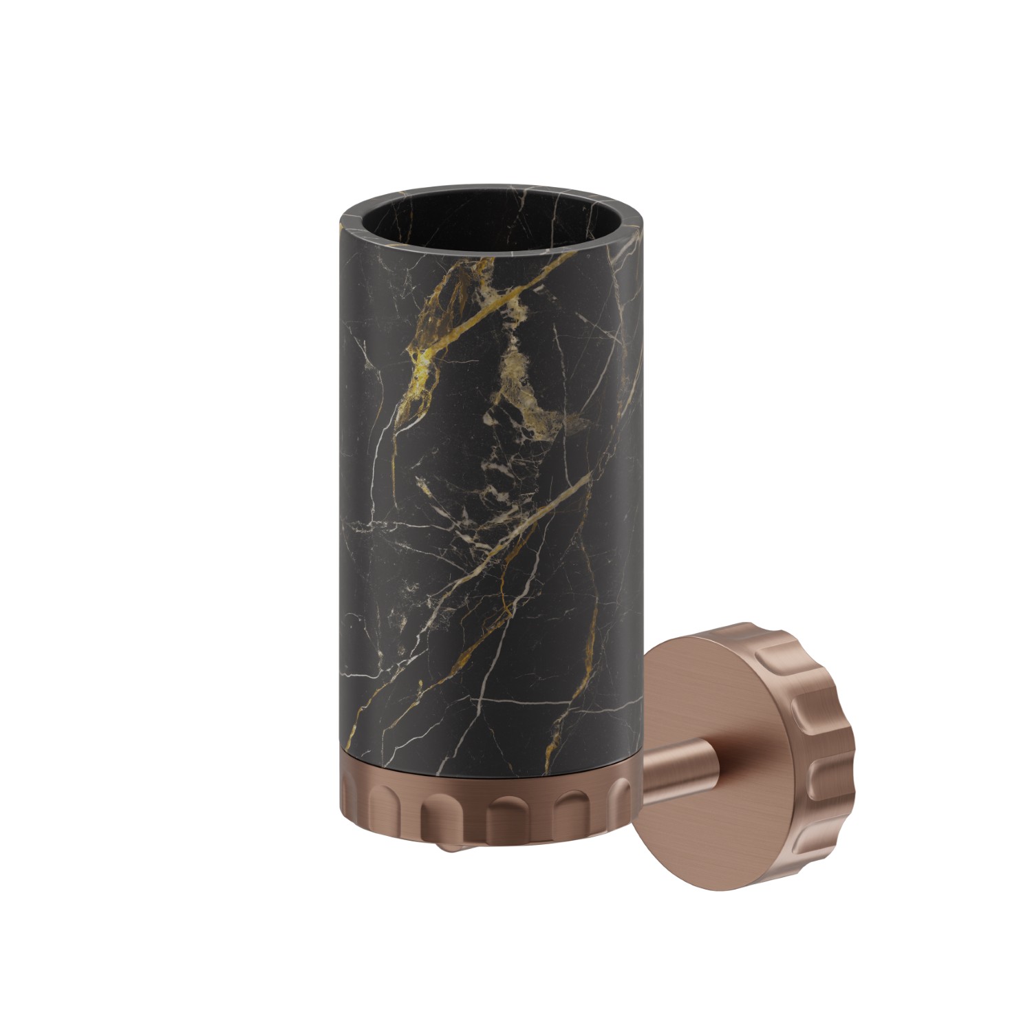 Porta bicchiere a muro. Marmo Saint Lauren - finitura PVD Brushed Copper Bronze