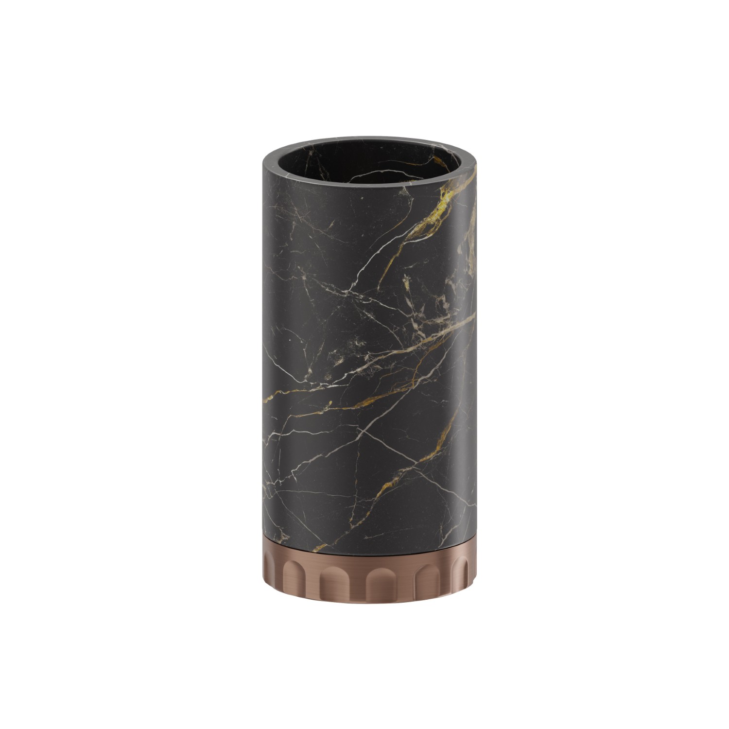 Bicchiere da appoggio. Marmo Saint Lauren - finitura PVD Brushed Copper Bronze
