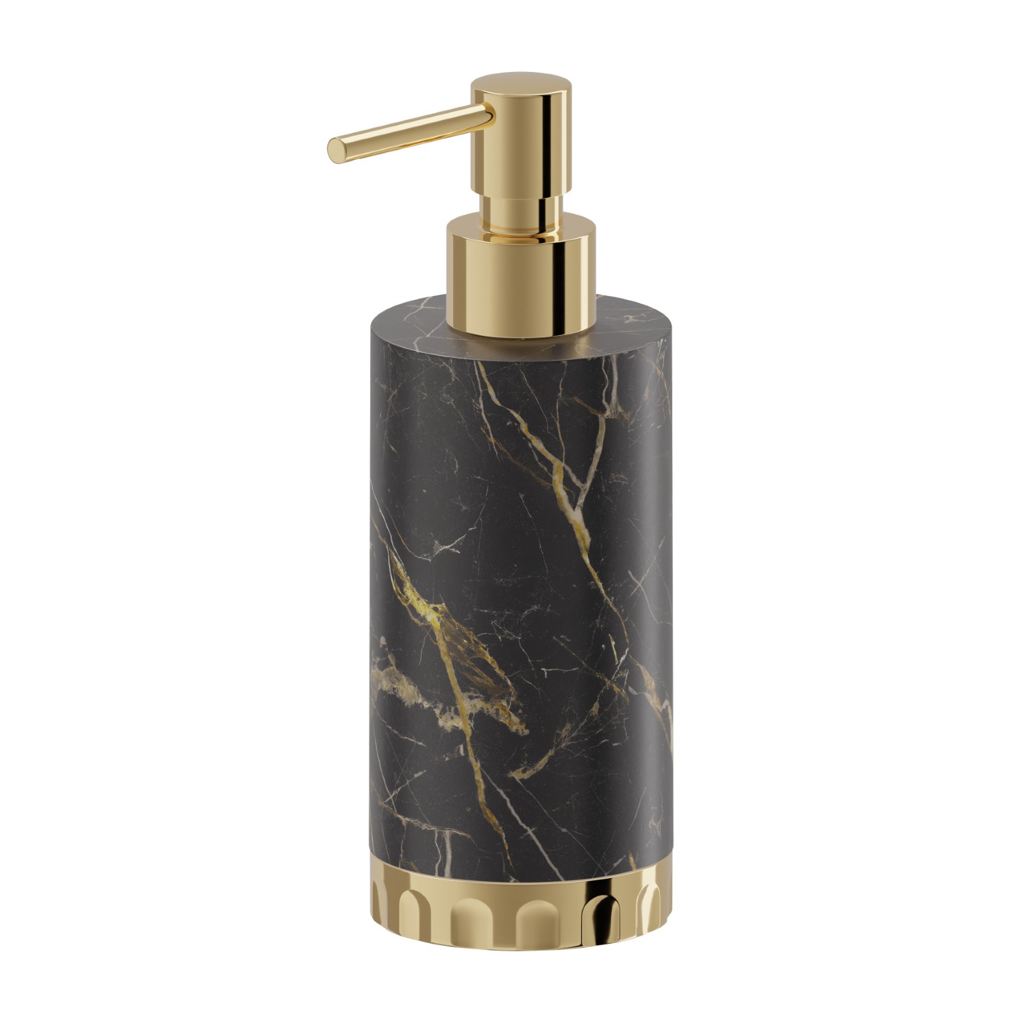 Dosa sapone da appoggio. Marmo Saint Lauren - finitura PVD Glossy Gold