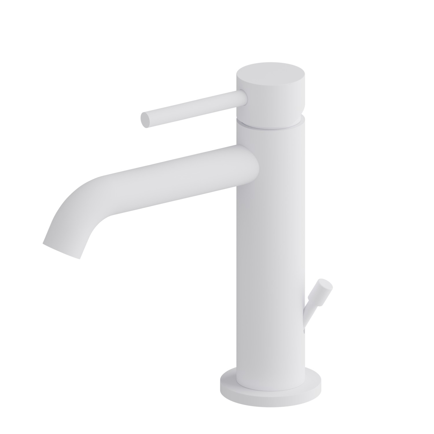 Single lever basin mixer - finish Matt White