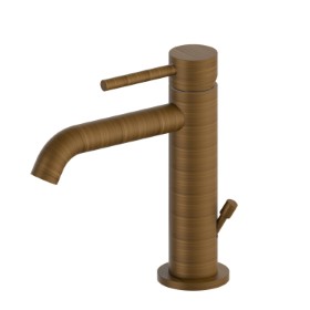 Single lever basin mixer - finish Groove Bronze
