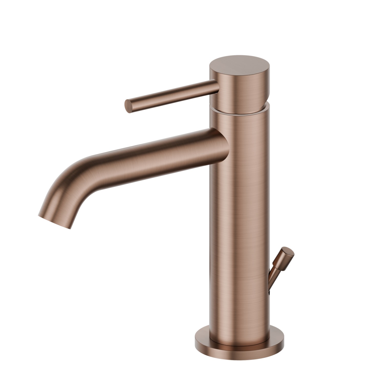 Miscelatore monocomando per lavabo - finitura PVD Brushed Copper Bronze