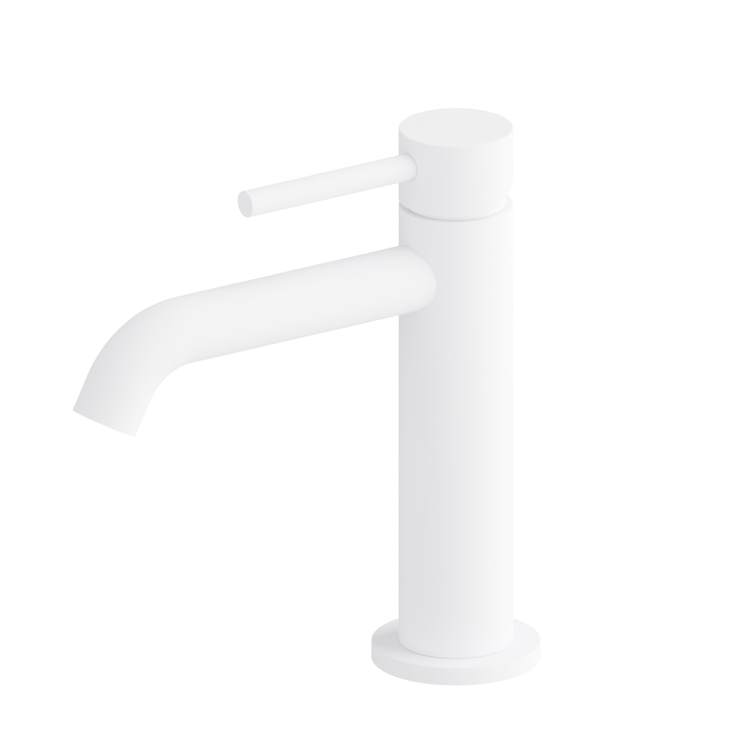 Single lever basin mixer - finish Matt White
