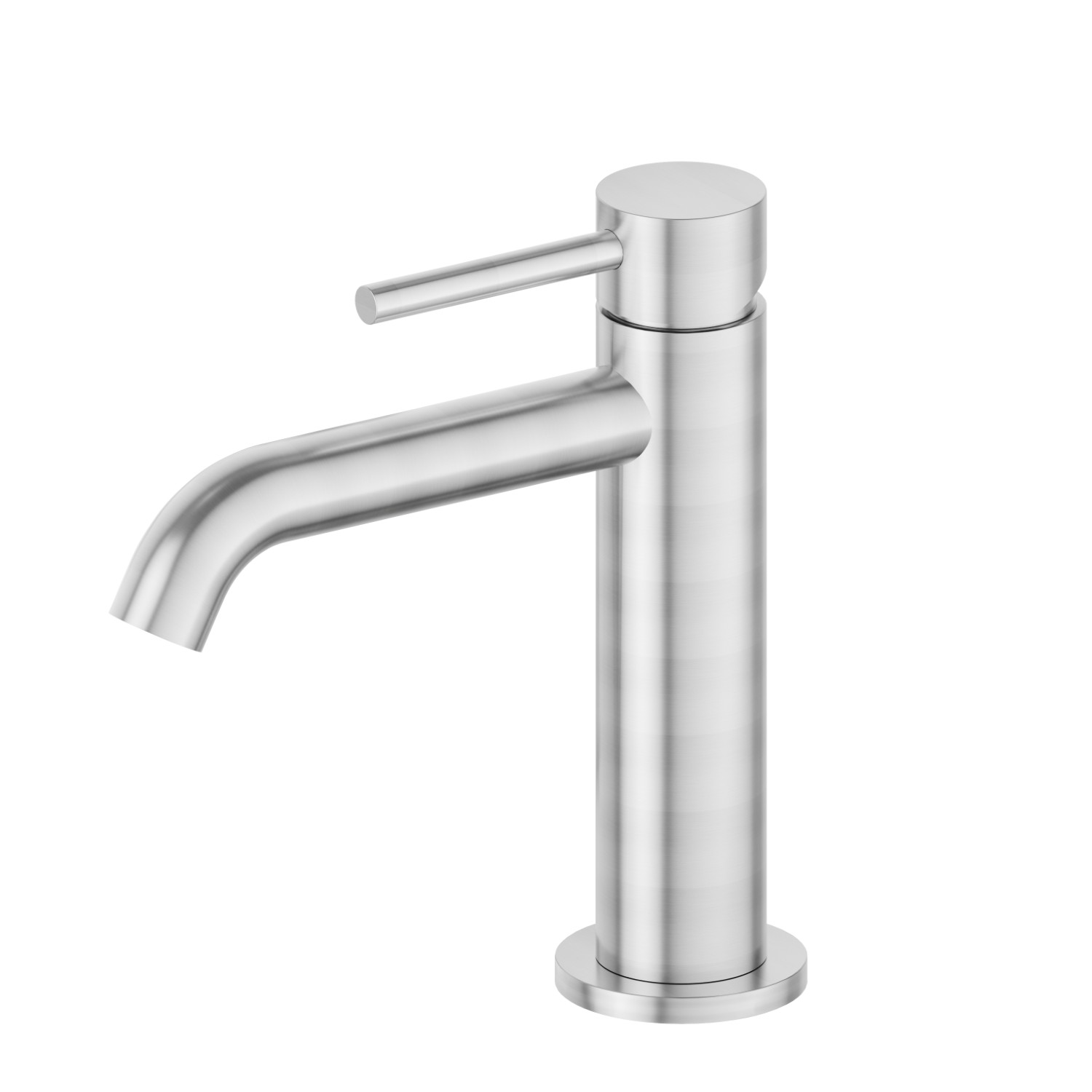 Single lever basin mixer - finish PVD Brushed steel
