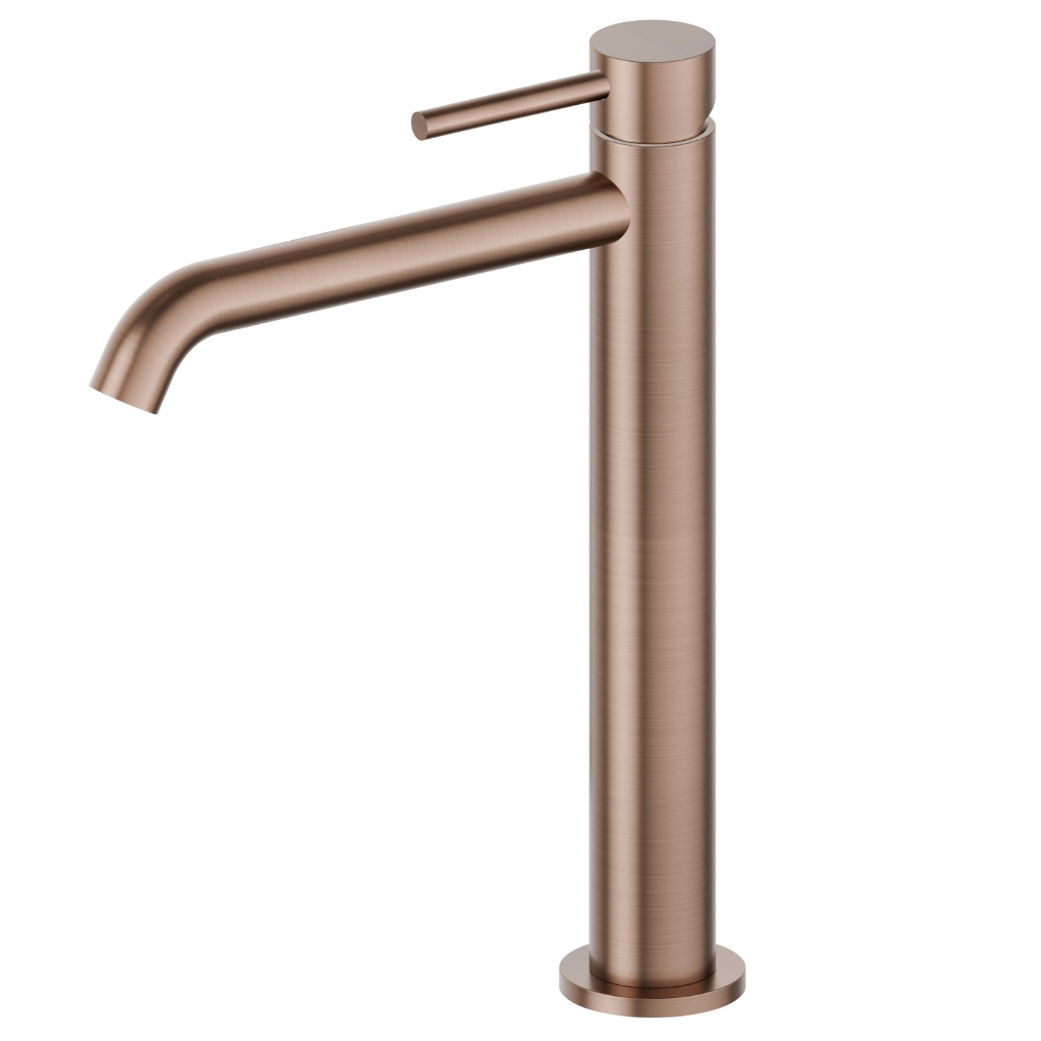 Single lever basin mixer, medium version, for above counter basin - finish PVD Brushed Copper Bronze