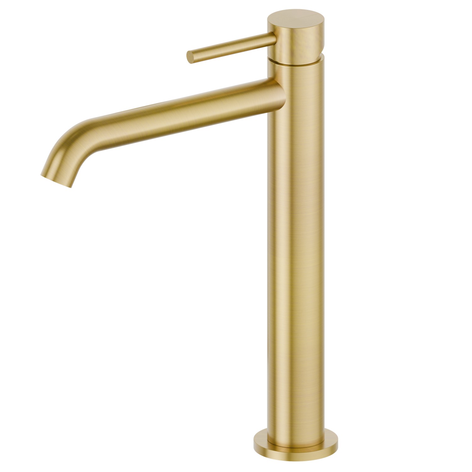 Single lever basin mixer, medium version, for above counter basin - finish PVD Brushed Gold
