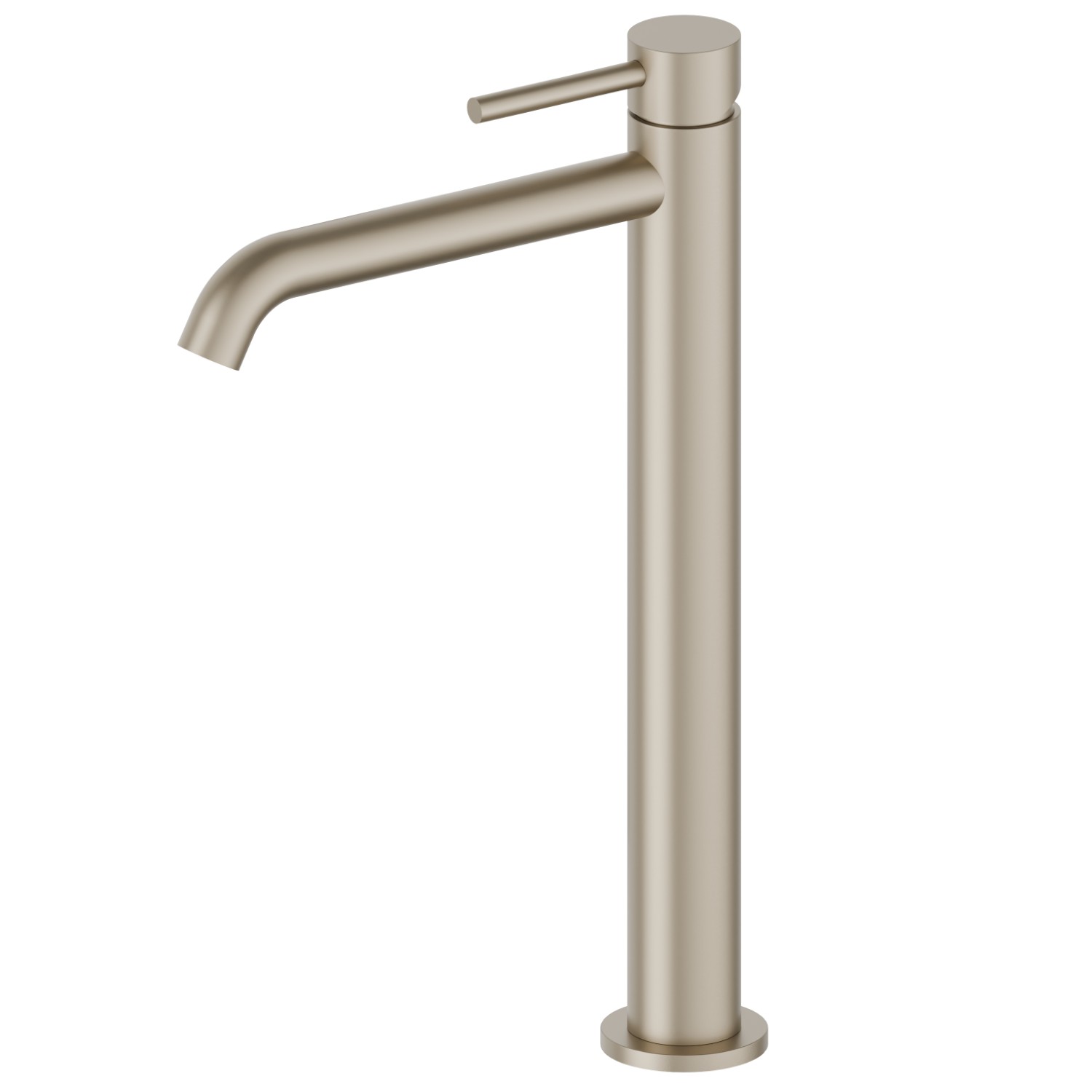 Single lever basin mixer, high version, for above counter basin - finish Gold Satin