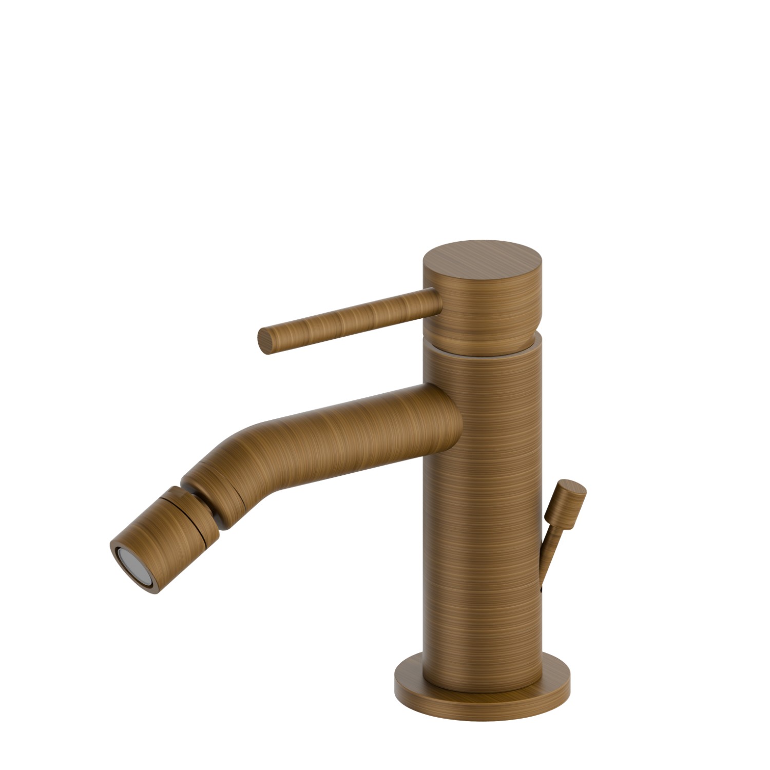 Single lever bidet mixer - finish Groove Bronze