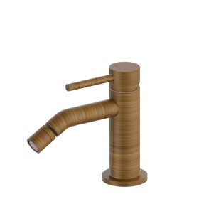 Single lever bidet mixer - finish Groove Bronze