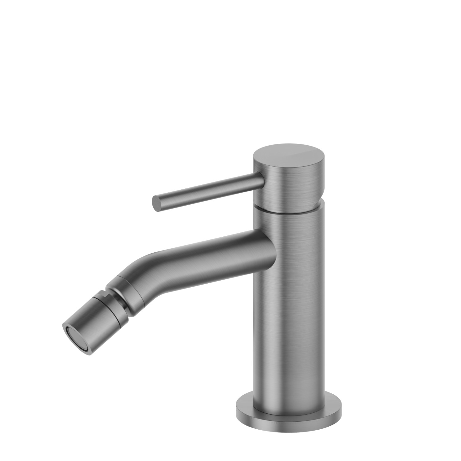 Einhebel-Mischbatterie für Bidet - oberfläche PVD  Gun Metal gebürstet