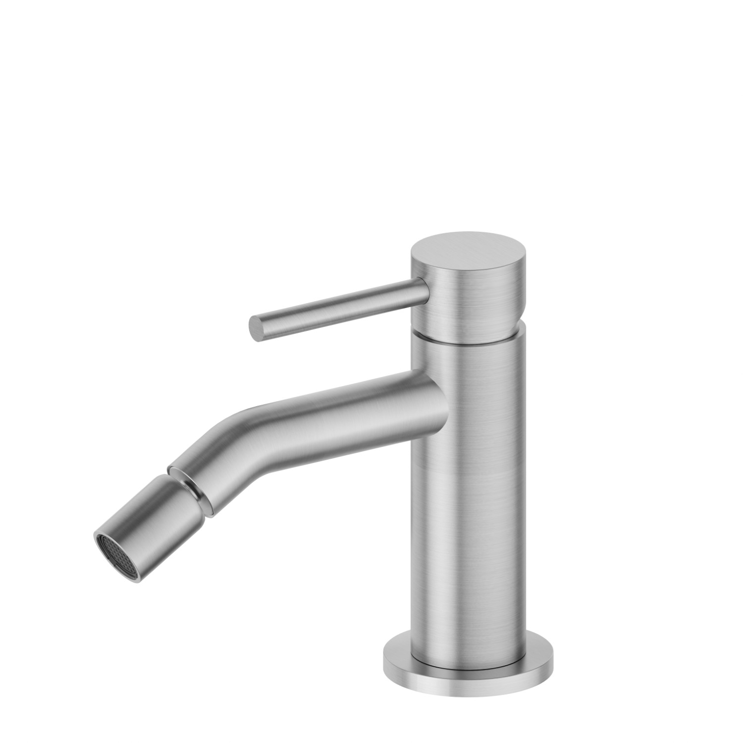Miscelatore monocomando per bidet - finitura PVD Acciaio Spazzolato