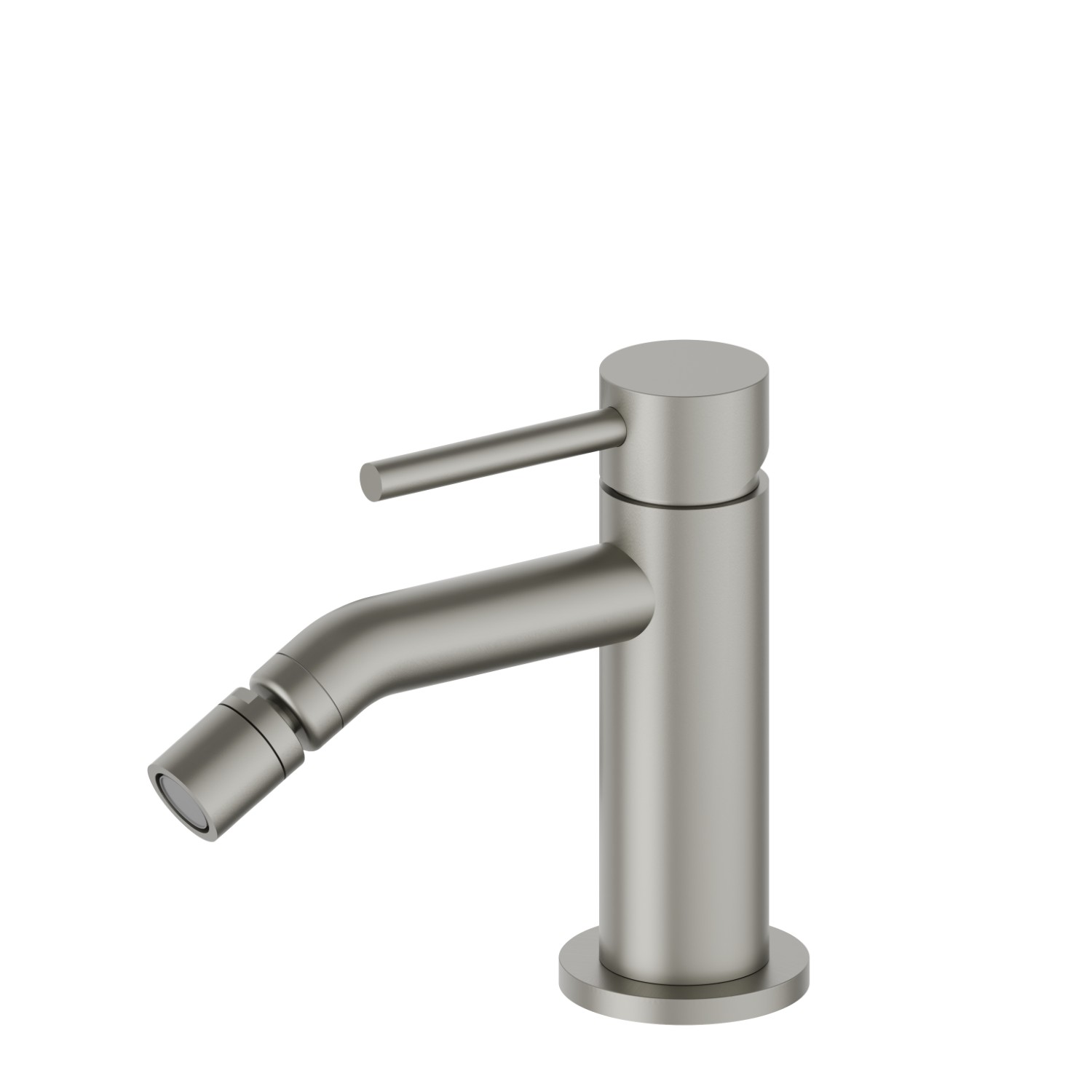 Single lever bidet mixer - finish Titanium Satin