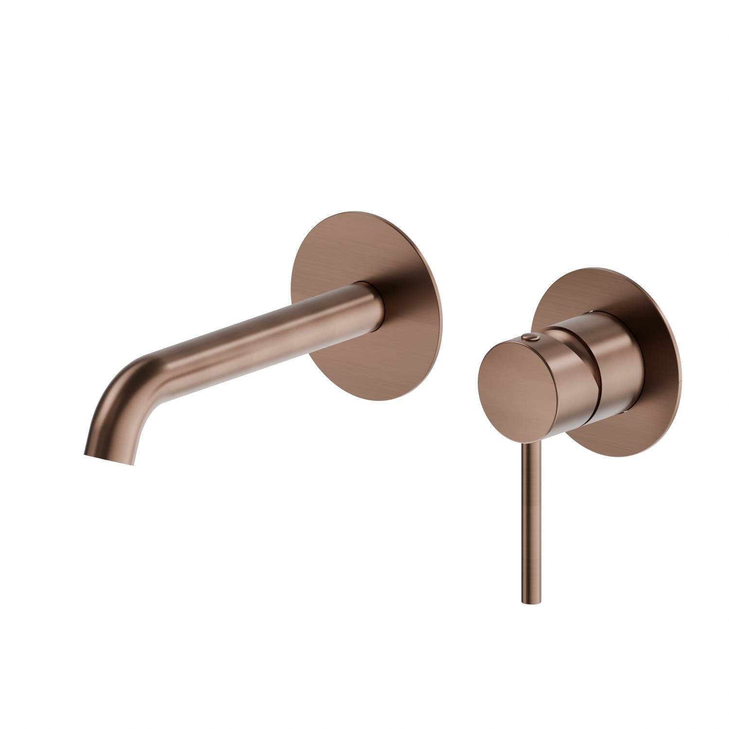 Single lever wall mixer group - finish PVD Brushed Copper Bronze
