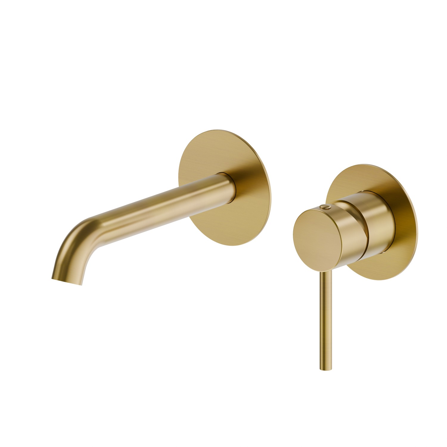 Single lever wall mixer group - finish PVD Brushed Gold