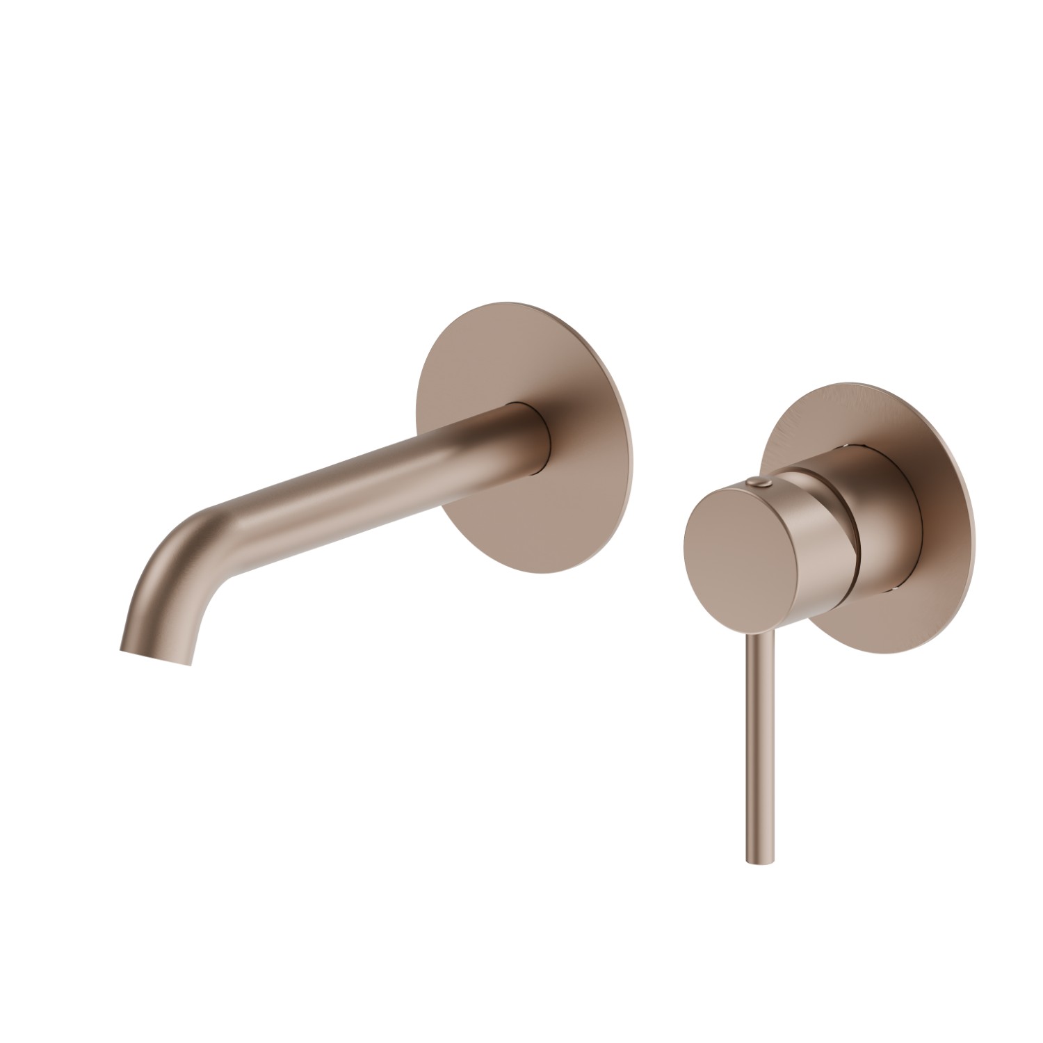 Single lever wall mixer group - finish Copper Satin