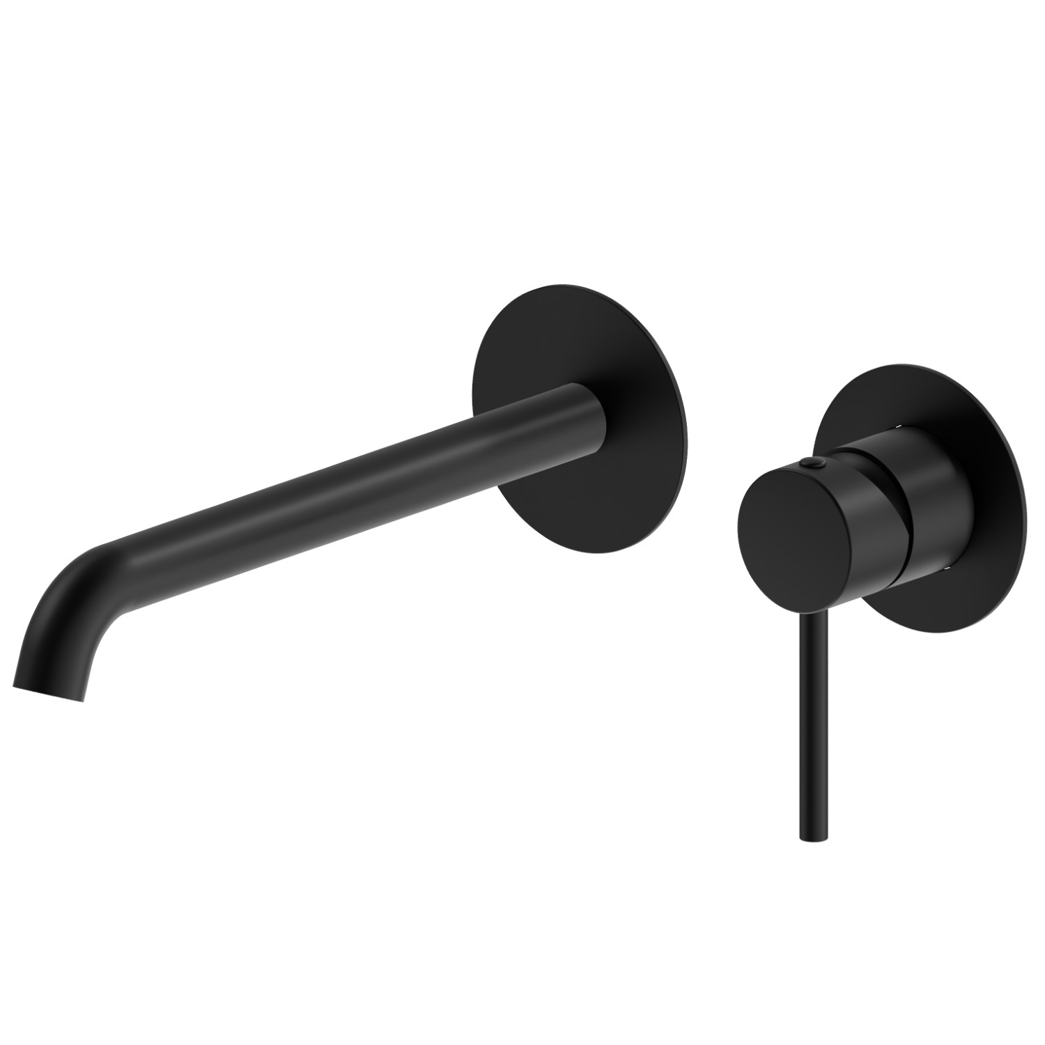Mitigeurs lavabo mural avec boite d’encastrement - finition Matt Black