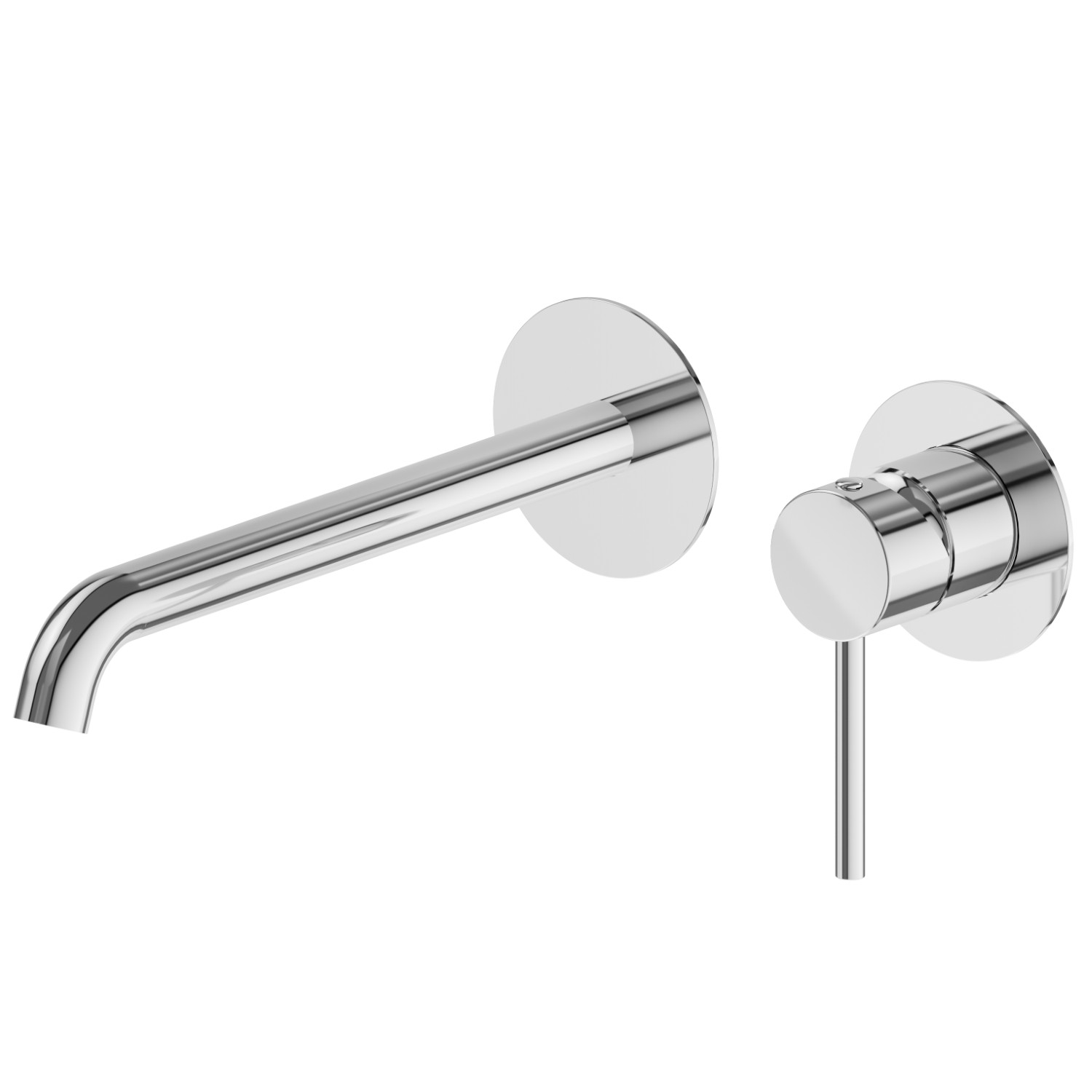 Gruppo miscelatore monocomando a parete per lavabo - finitura Cromo