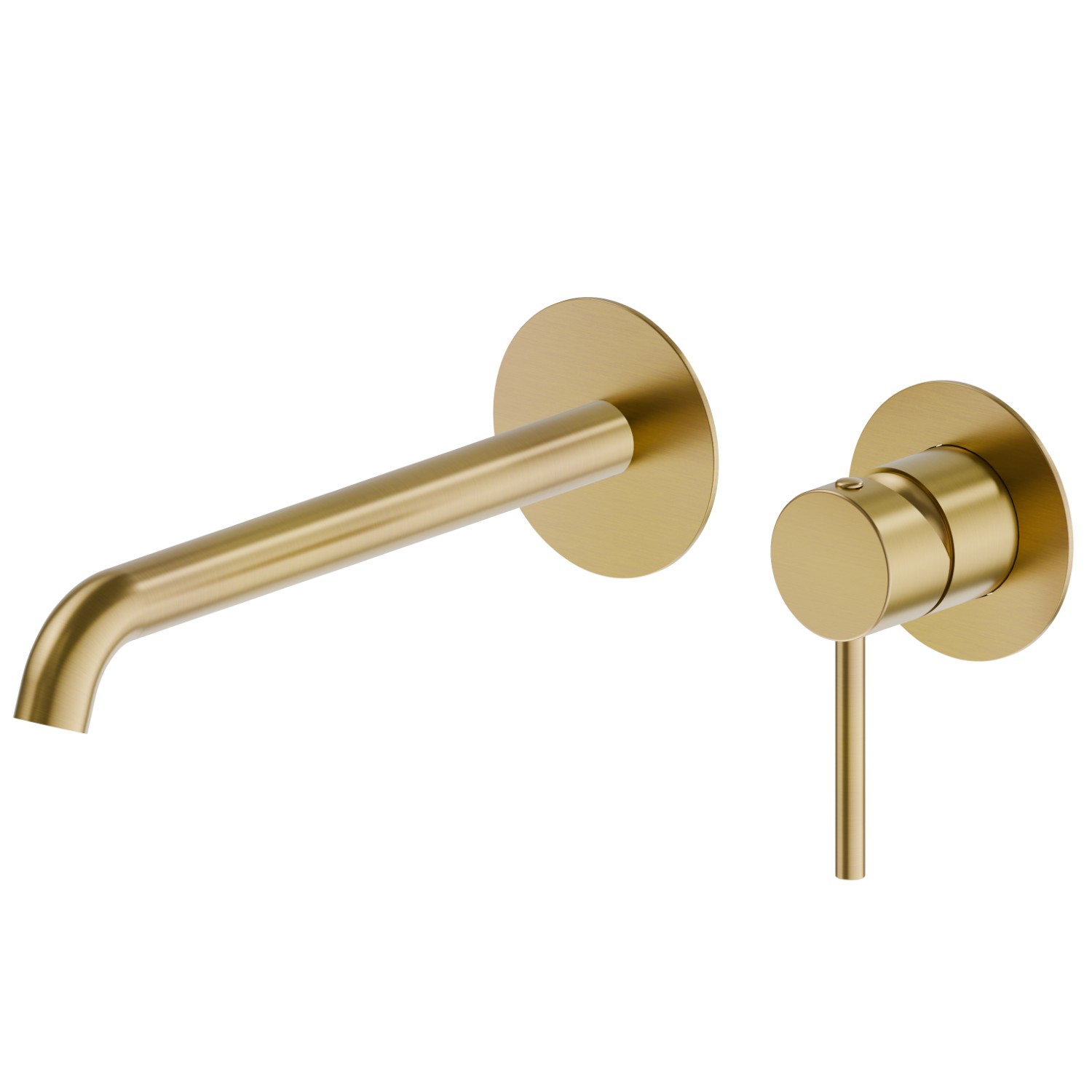 Mitigeurs lavabo mural avec boite d’encastrement - finition PVD Brushed Gold