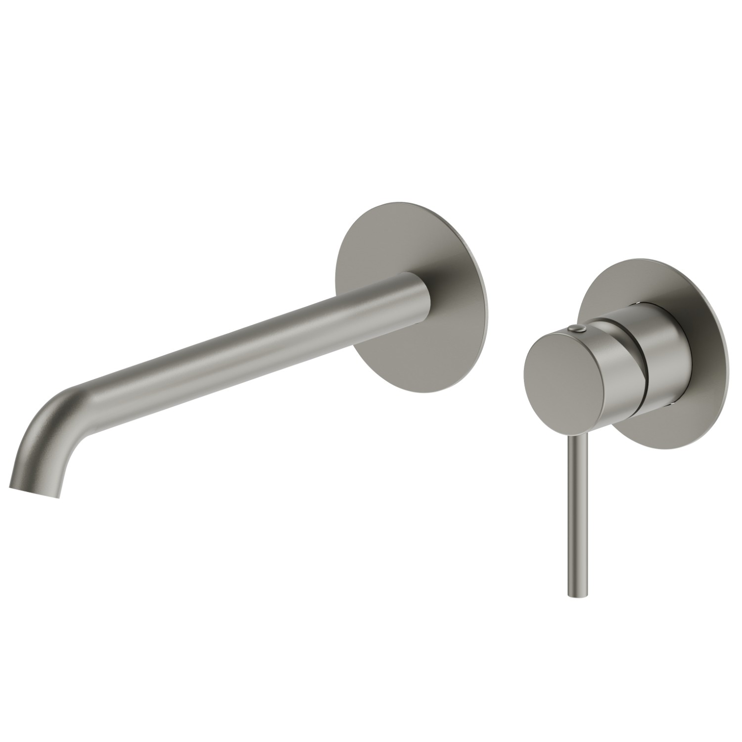 Mitigeurs lavabo mural avec boite d’encastrement - finition Titanium Satin
