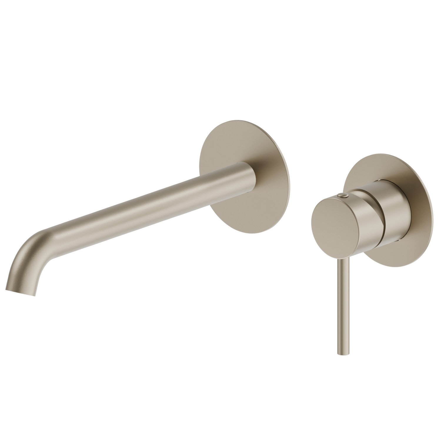 Mitigeurs lavabo mural avec boite d’encastrement - finition Gold Satin