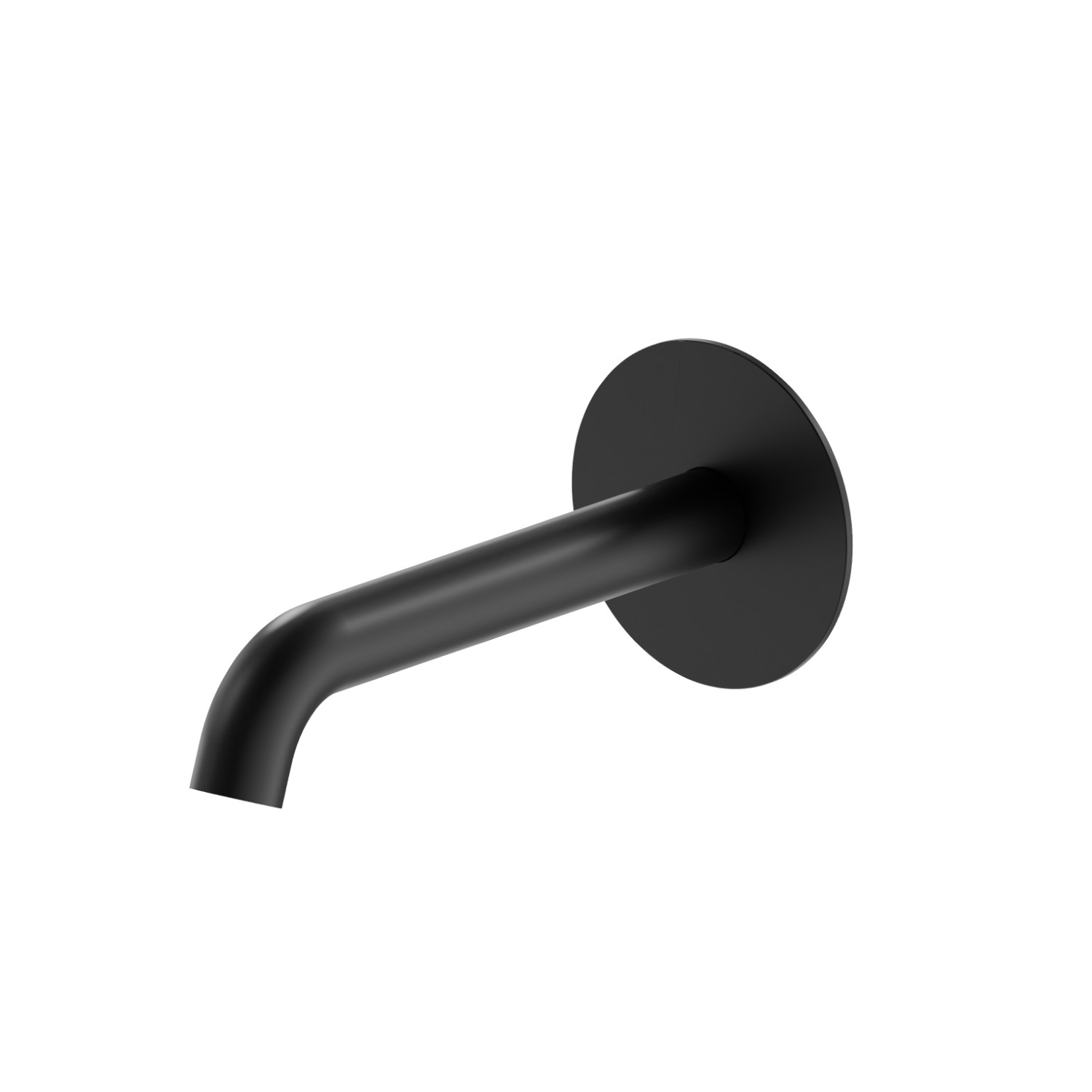 Bec mural pour lavabo avec connexion 1/2“ - finition Matt Black