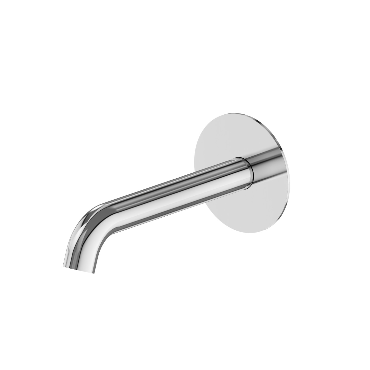 Wandmontierter Auslauf für Waschbecken mit 1/2”-Anschluss - oberfläche Chrom