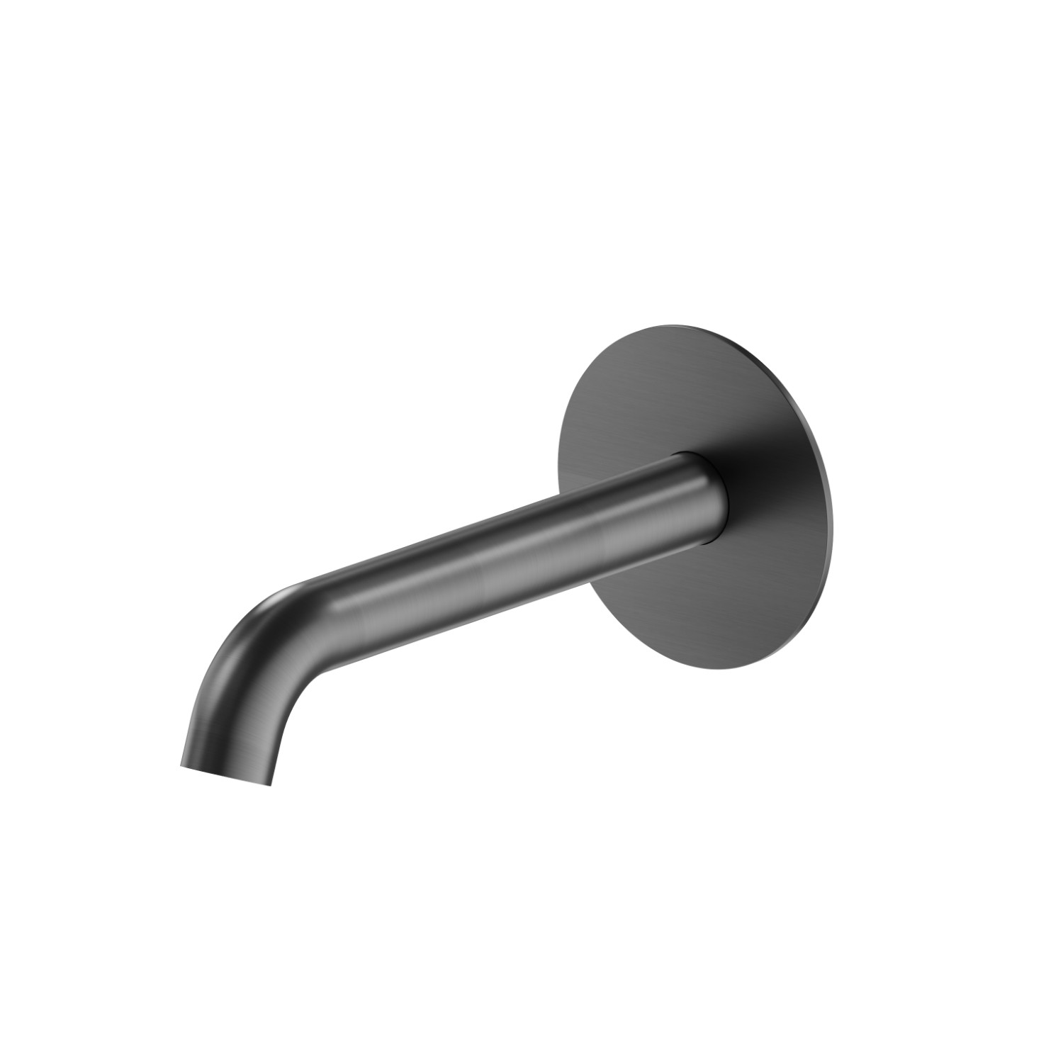 Bocca di erogazione a parete per lavabo con attacco da 1/2” - finitura PVD Brushed Gun Metal