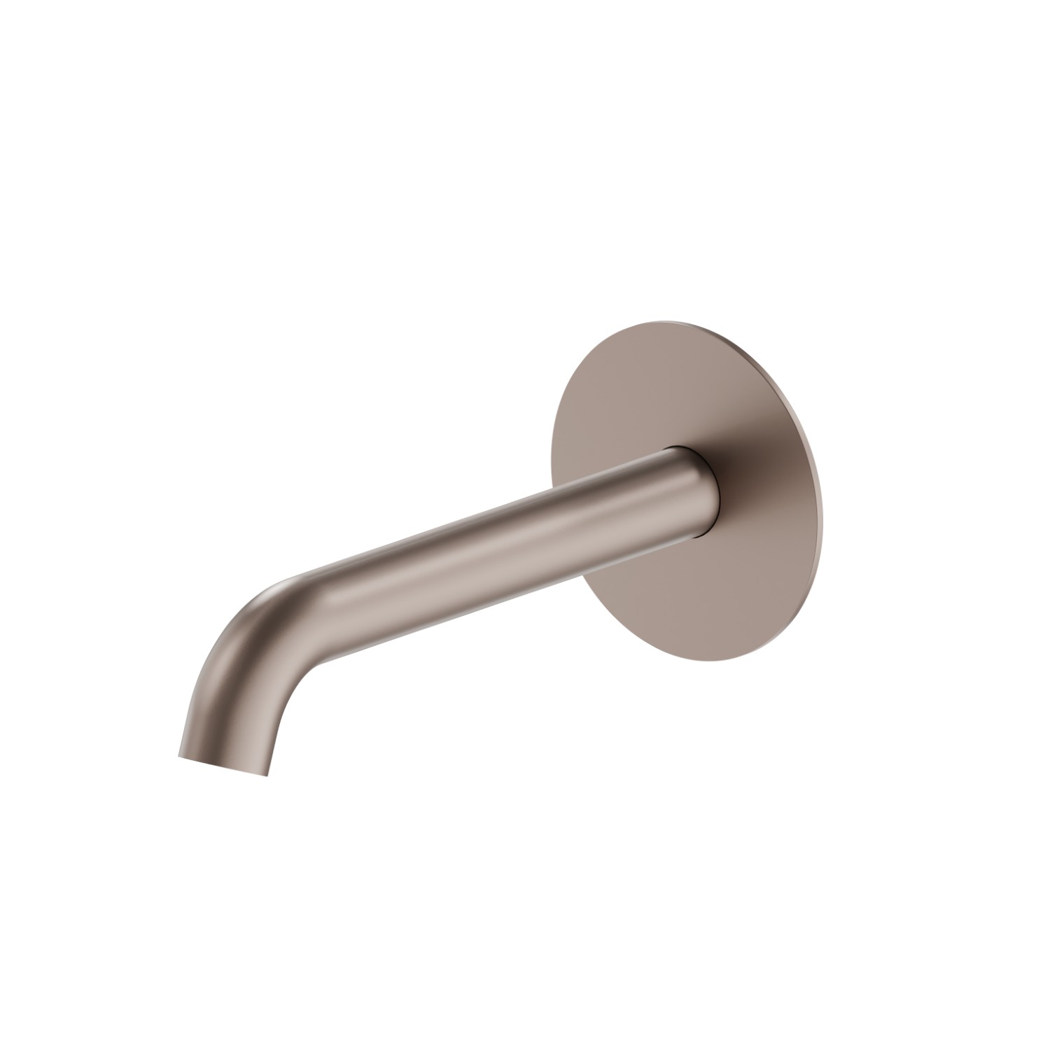 Wall spout for basin group with 1/2” connection - finish Copper Glossy