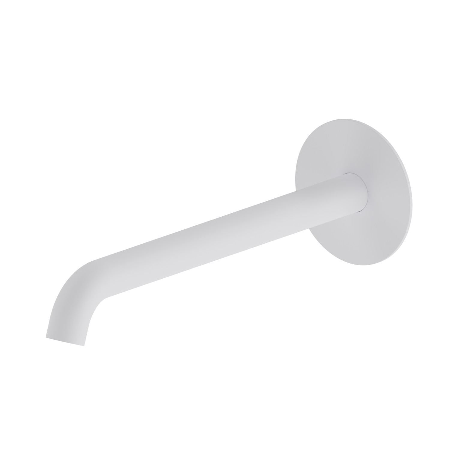 Wall spout for basin group with 1/2” connection - finish Matt White