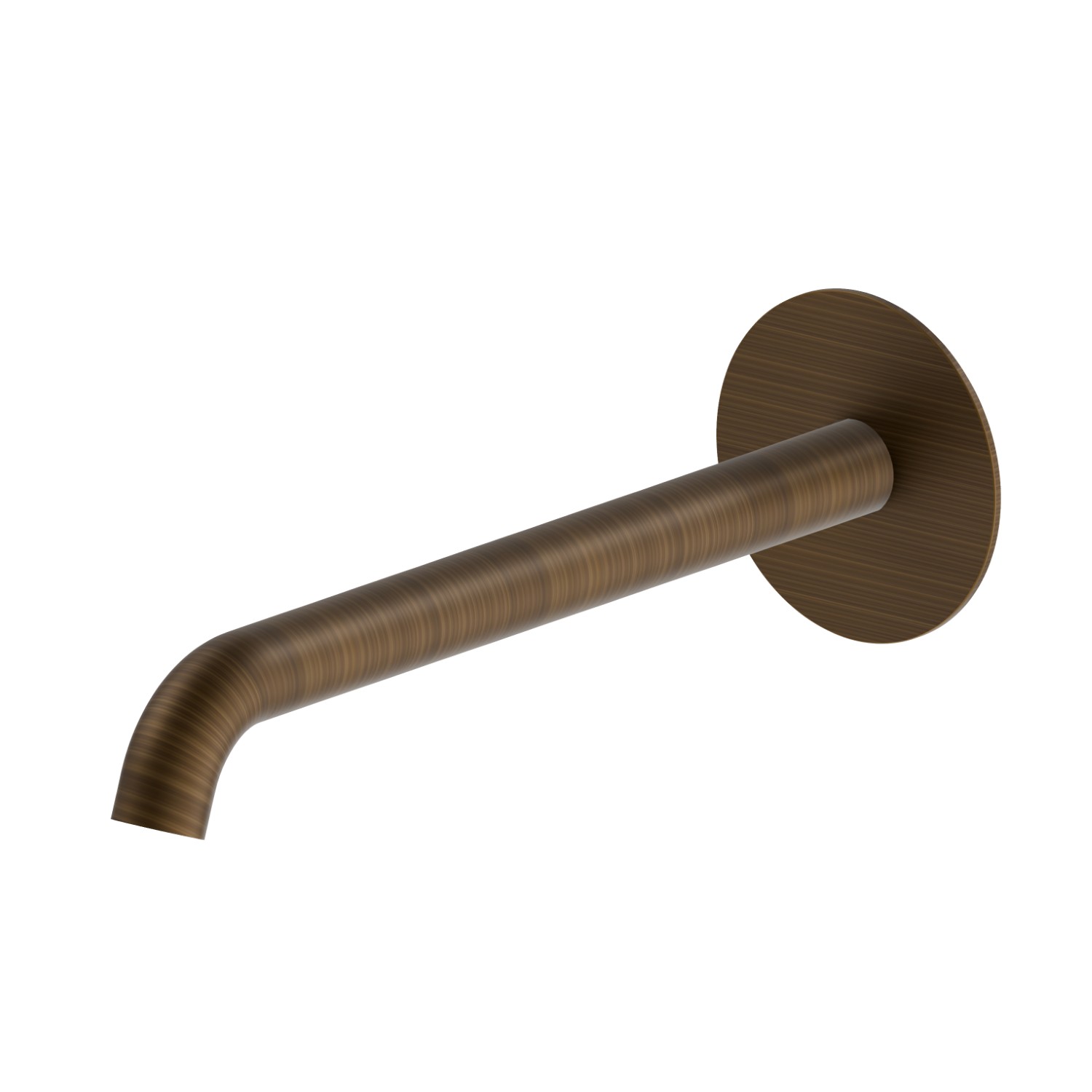 Wall spout for basin group with 1/2” connection - finish Groove Bronze