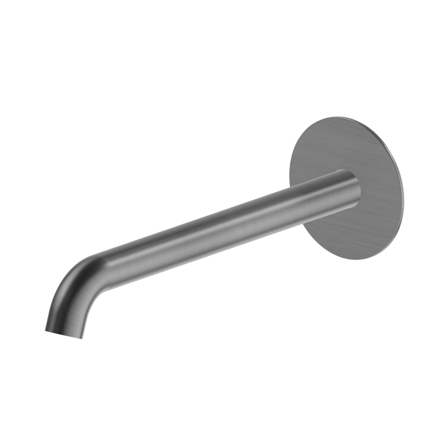 Wall spout for basin group with 1/2” connection - finish PVD Brushed Gun Metal