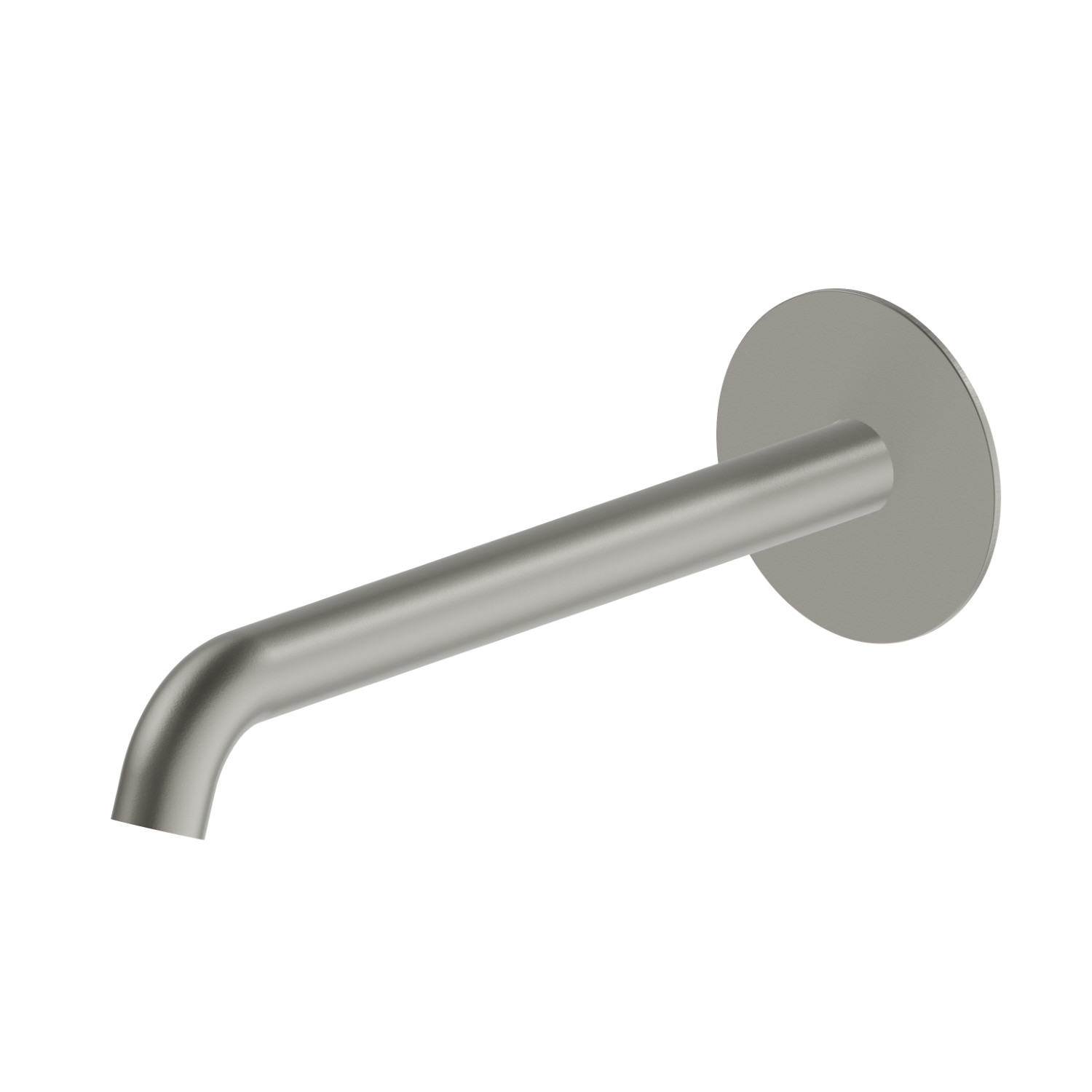 Wall spout for basin group with 1/2” connection - finish Titanium Satin