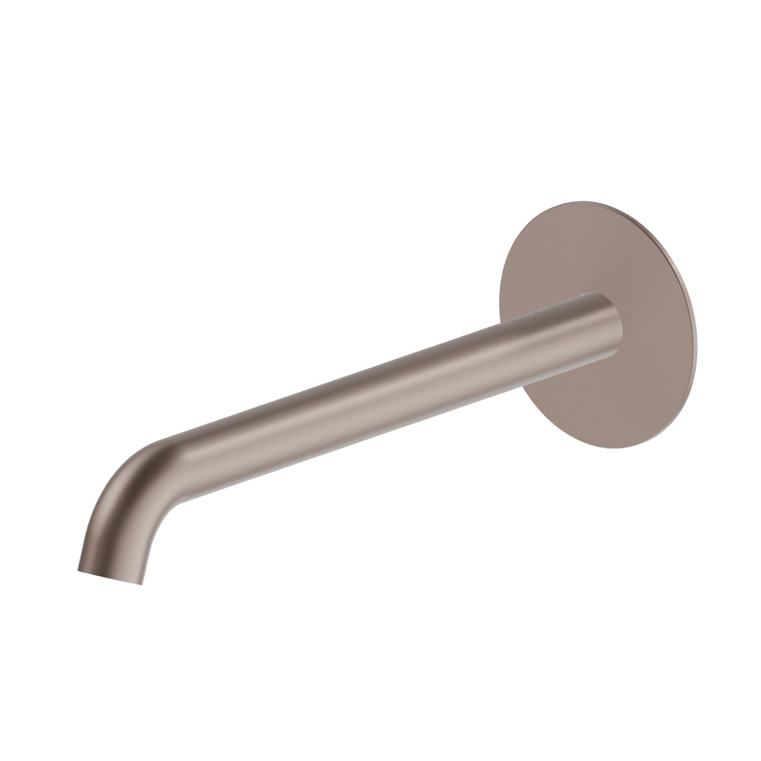 Wall spout for basin group with 1/2” connection - finish Copper Glossy